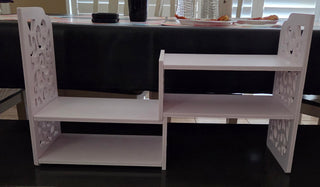 White Stacked Shelving Set