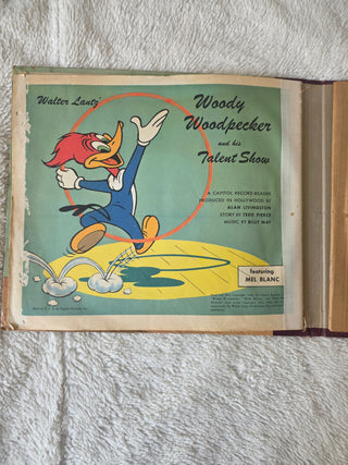 WOODY WOODPECKER & HIS TALENT SHOW CAPITOL RECORD READER 78 ALBUM WALTER LANTZ