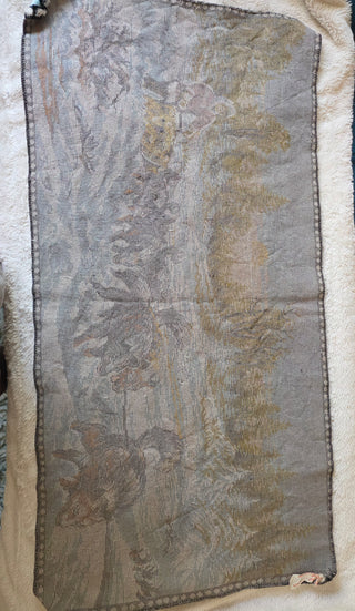 Vintage Sled Dog Winter Tapestry Wall Hanging 18.5x37