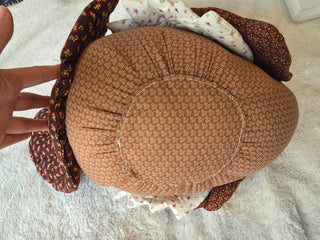 Vintage Fabric Quilted Thanksgiving Turkey Plush 14x11