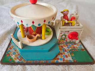 Vintage 1964 Fisher-Price Family Merry Go Round For Parts/Display