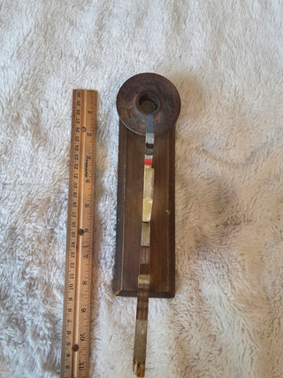 Mid Century Modern Wooden Folk Art Candle Holder Hellerkurst Made In Germany