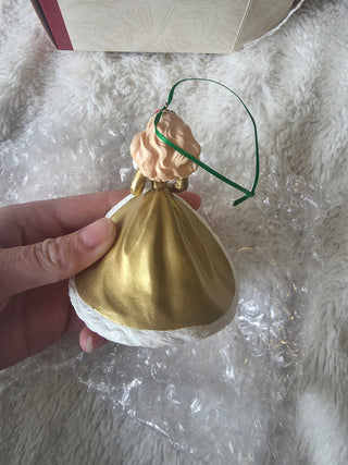 1994 Hallmark Holiday Barbie Ornament #2 Collector’s Series Gold Dress W Box