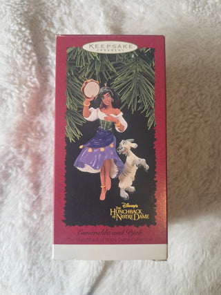 Disney Hallmark Keepsake Ornament Esmeralda & Djali The Hunchback of Notre Dame
