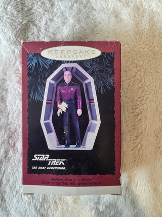 Star Trek Captain Jean-Luc Picard 1995 Hallmark Keepsake Christmas Ornament