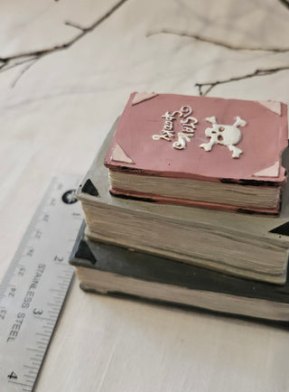 Spell Book Stack Resin Halloween Decor