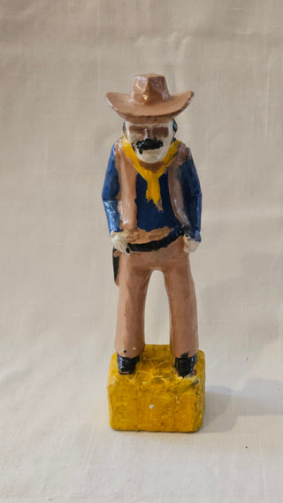 Vintage Ceramichrome Hand Painted Cowboy Figurine