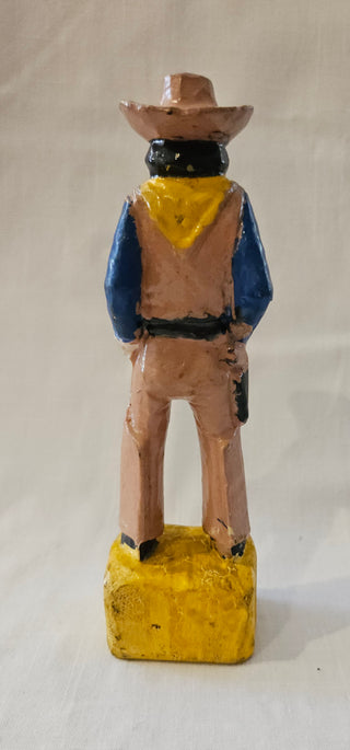 Vintage Ceramichrome Hand Painted Cowboy Figurine