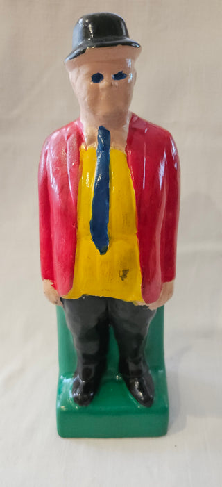 Vintage Hand Painted Ceramic Man Figurine
