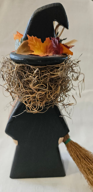 Whimsical Harvest Witch Shelf Sitter