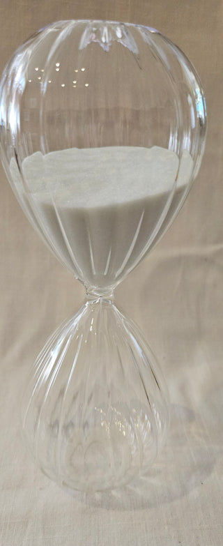 Vintage Clear Glass Hourglass Decorative Sand Timer