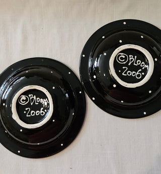 Bloom 2006 Hand Painted Ceramic Plates Set of 2