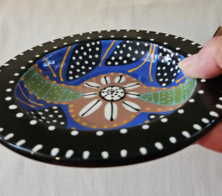 Bloom 2006 Hand Painted Ceramic Plates Set of 2