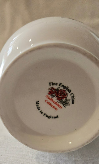 Vintage Staffordshire Collection Fruit Design Fine English China Mug