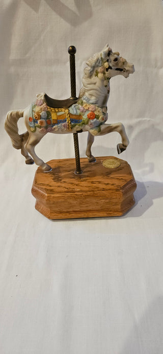 Vintage Limited Edition Carousel Horse Music Box Let Me Call You Sweetheart