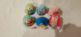 Set of 6 Felt Birds