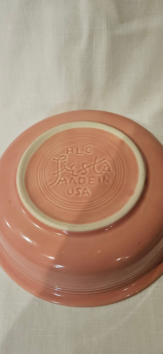 Vintage Fiestaware Rose 7-Inch Classic Rim Cereal Bowl