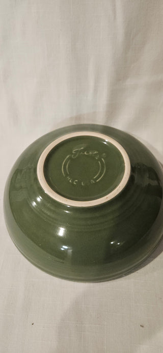 Vintage Fiestaware Medium Green 7.5-Inch Individual Salad Bowl
