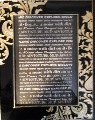 Black/Gold frame
