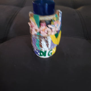 Mardi Gras shot glass