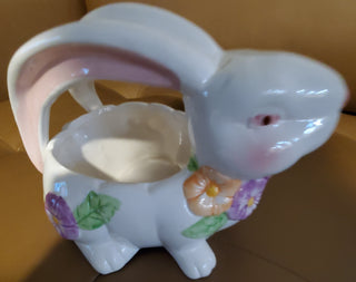 Porcelin Bunny Basket