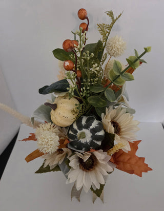 Floral Arrangement with green bow