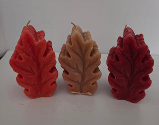Fall Leaf-Shaped Candle