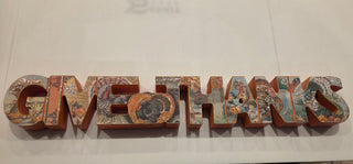 Give Thanks Wooden Sign