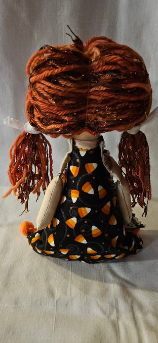 Journal Junction Jenny No. 018-Jasper Handmade Art Dolll w/Mini Journal OOAK Cloth Doll