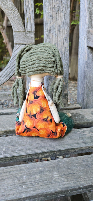Journal Junction Jenny No. 024-Nell Handmade Art Dolll w/Mini Journal OOAK Cloth Doll