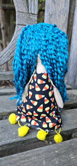 Journal Junction Jenny No. 020-Mabel Handmade Art Dolll w/Mini Journal OOAK Cloth Doll