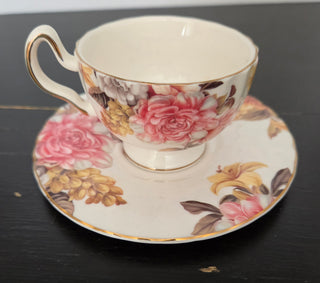 Fall Tea Cup and Saucer