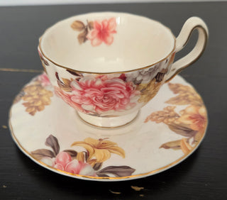 Fall Tea Cup and Saucer