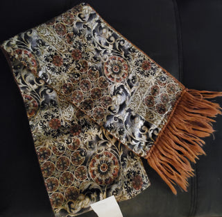 Brown Silk Scarf