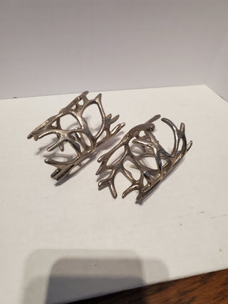 Antler shaped napkin rings set of 2