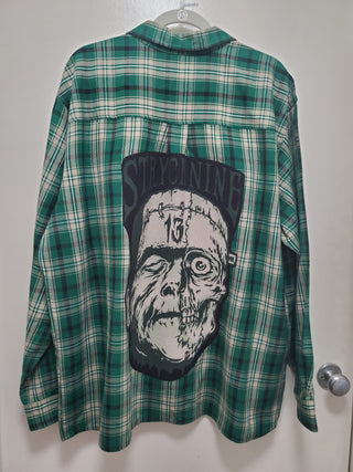 Monster Mash Upcycled Flannel Shirt