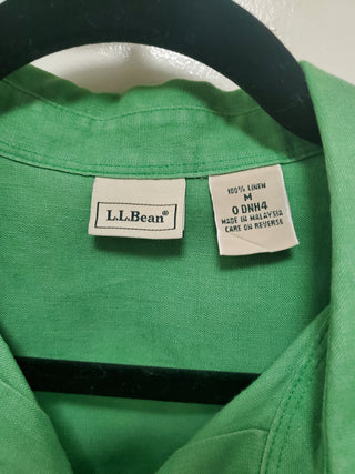 Vintage Disney Villains Upcycled Lime Green Linen Shirt