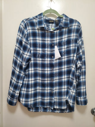 Jack Skellington & Sally Together Forever Upcycled Flannel Shirt