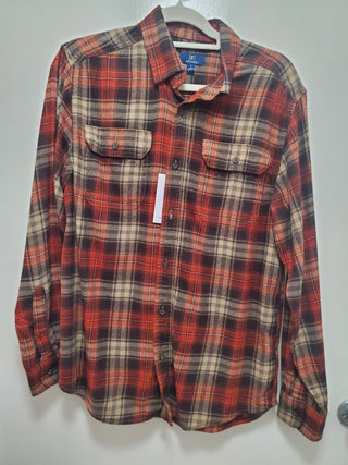 Upcycled Halloween- The Night He Came Home Flannel Shirt