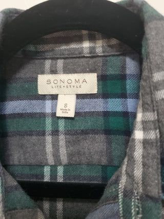 Beetlejuice Upcycled Plaid Flannel Shirt
