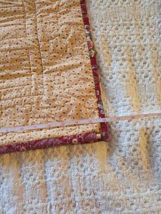 Vintage Cottage Hearts Patchwork Quilt Wall Hanging