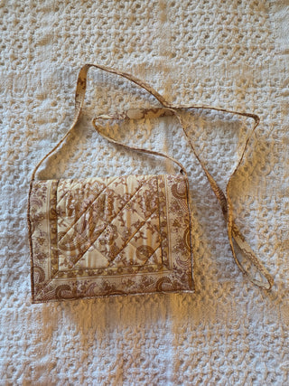 Victorian Heart Crossbody Quilted Purse Cottagecore
