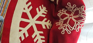 Tree Skirt With Ivory Snowflakes 48 Inch World Market