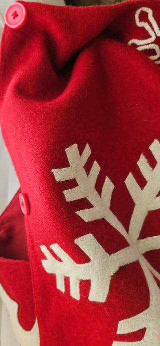 Tree Skirt With Ivory Snowflakes 48 Inch World Market