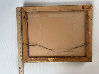 Antique gold framed orchid print art|74469