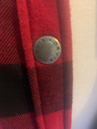 Orvis black/red checkered jacket w/pockets|127614