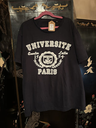 Vintage University of Paris T-Shirt XL #63 VV MTS