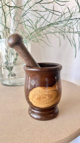 Wood Mortar & Pestle (LZD - RSV)|66792