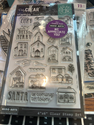 Hero Arts "Cozy Town Stamp set (22 piece) RCD|103775