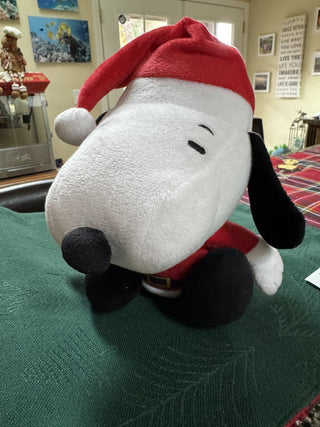 Santa Snoopy Stuffed Dog Toy-KL RCD